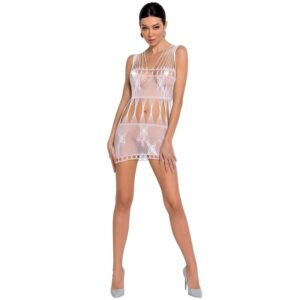 PASSION - WOMAN BS090 BODYSTOCKING BLANCO TALLA ÚNICA