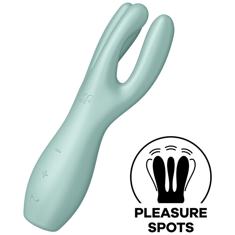 SATISFYER - THREESOME 3 VIBRADOR VERDE - Imagen 2