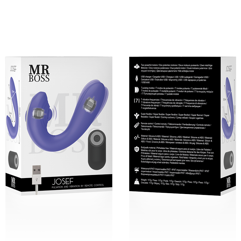 MR BOSS - JOSEF PULSATION & VIBRATION CONTROL REMOTO PARA PAREJAS - Imagen 2