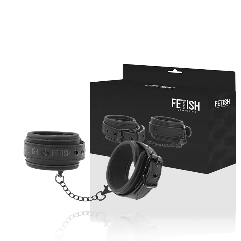 FETISH SUBMISSIVE - ESPOSAS TOBILLOS CUERO VEGANO CON FORRO DE NEOPRENO - Imagen 2