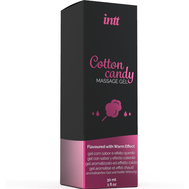 INTT MASSAGE & ORAL SEX - GEL DE MASAJE CON SABOR A ALGODÓN DE AZUCAR Y EFECTO CALOR - Imagen 3