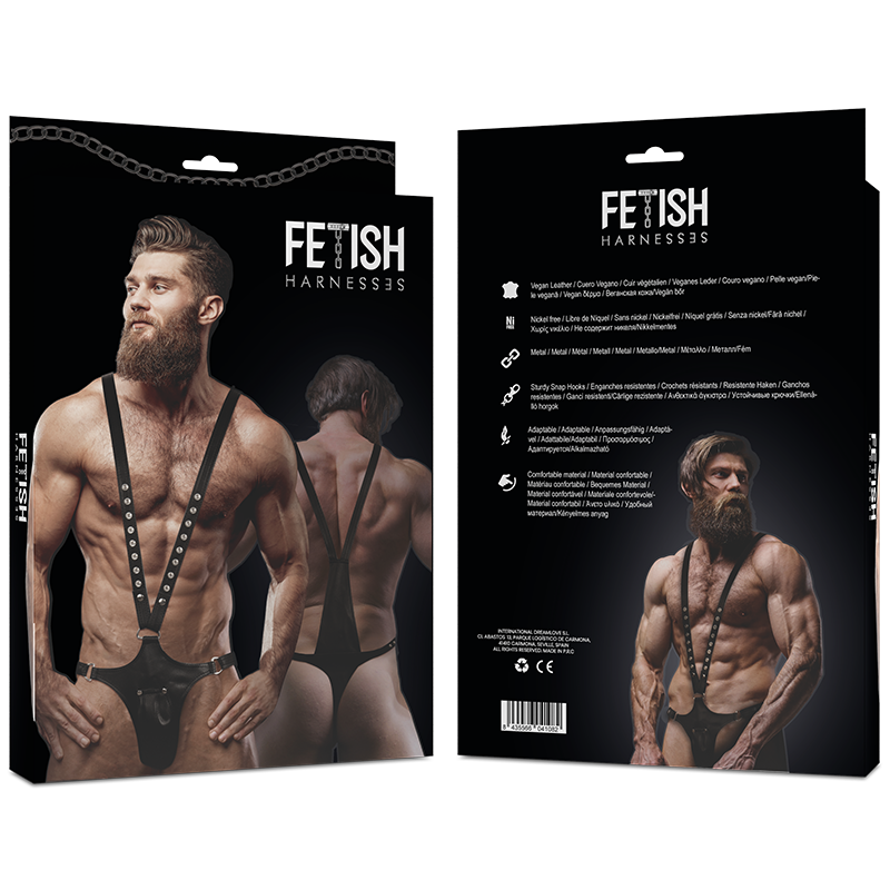 FETISH SUBMISSIVE ATTITUDE - ARNÉS ECOPIEL FORMA DE V HOMBRE - Imagen 2