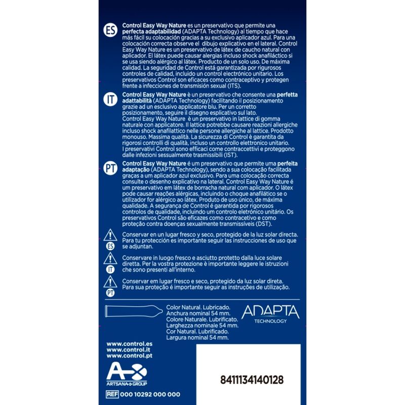 CONTROL - NATURE EASY WAY 10 UNIDADES - Imagen 2