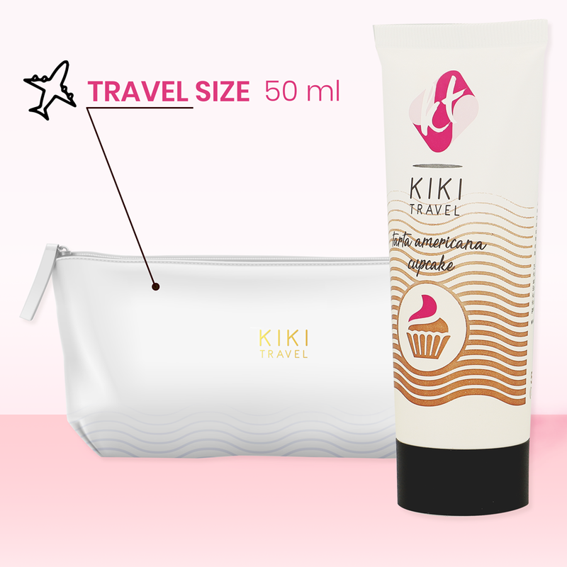 KIKÍ TRAVEL - GEL DESLIZANTE SABOR A TARTA AMERICANA CUPCAKE 50 ML - Imagen 3