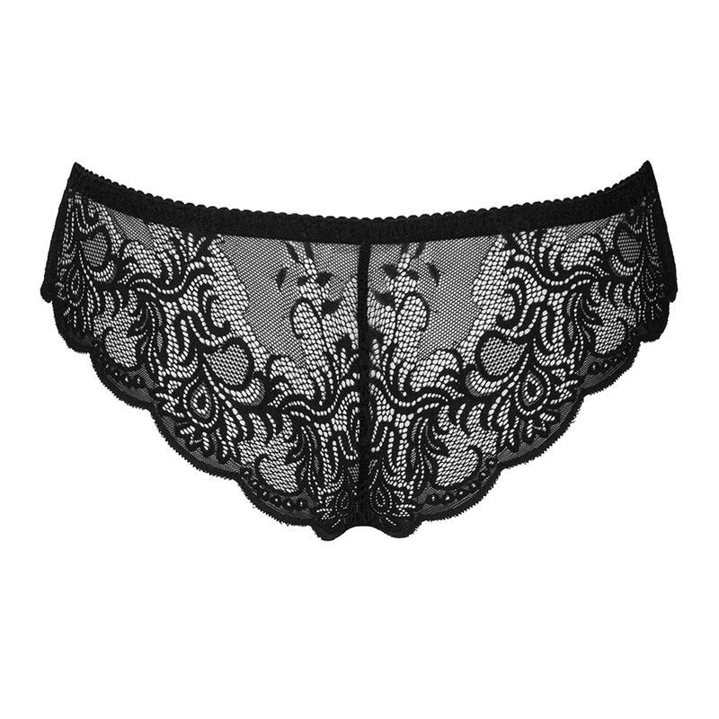 LIVCO CORSETTI FASHION - LOVE STORY LC 90679 PANTY CROTCHLESS NEGRO S/M - Imagen 3