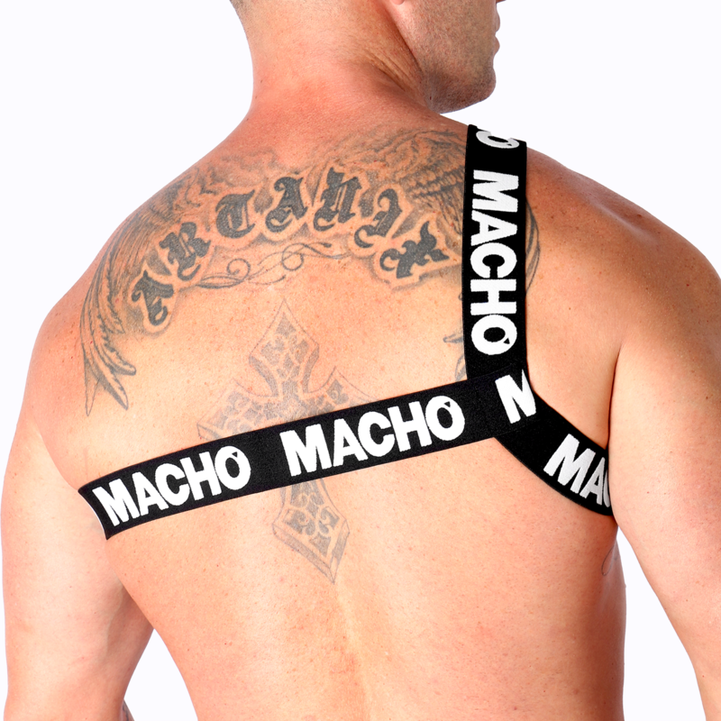 MACHO - ARNÉS ROMANO BLANCO S/M - Imagen 3