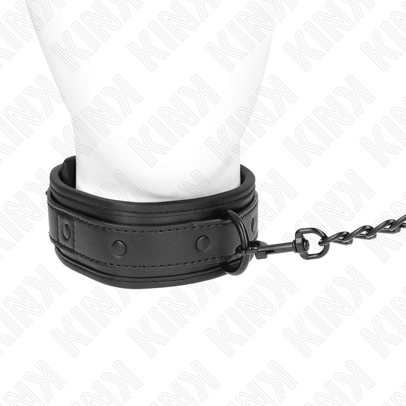 KINK - COLLAR CON CORREA 78 CM BONDAGE DE NEOPRENO MODELO 2 AJUSTABLE 37.5 X 49.5 CM - Imagen 3