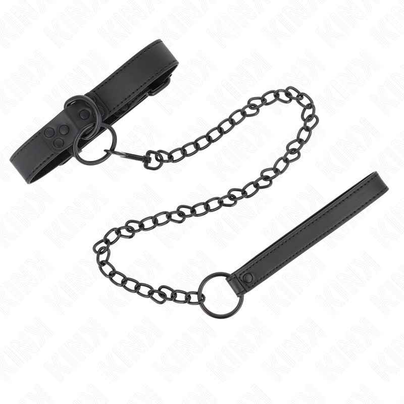 KINK - COLLAR CON CORREA 65 CM OSCURO AJUSTABLE 37-54 CM X 3 CM - Imagen 2