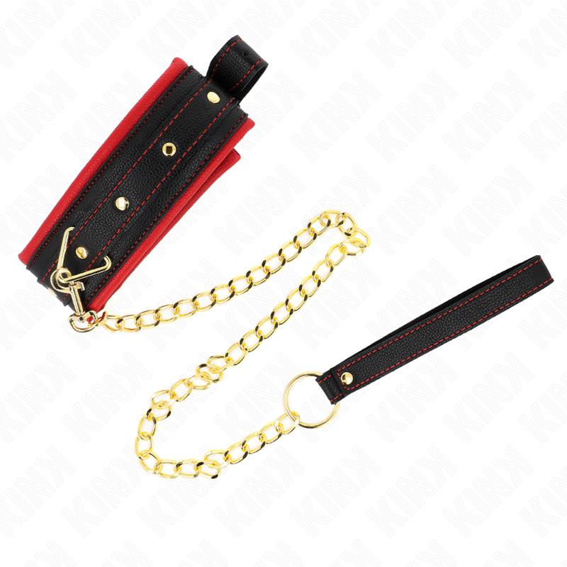 KINK - COLLAR CON CORREA DE TEJIDO LISO AJUSTABLE 33-48 CM X 5.7 CM - Imagen 2