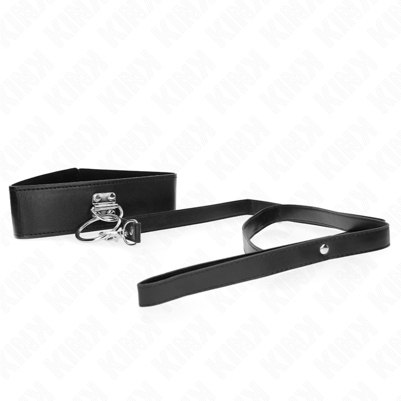KINK - COLLAR CON CORREA 116 CM CON TACHUELAS CORREA POLIPIEL 50 X 5 CM - Imagen 3