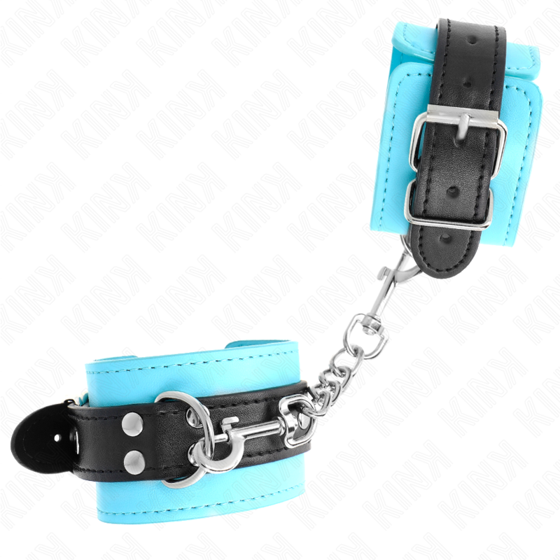 KINK - MUÑEQUERAS CON GANCHO FORRO AZUL AJUSTABLE 20-28 CM X 5.5 CM - Imagen 3