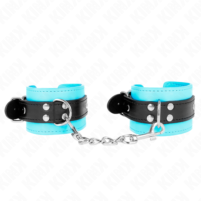 KINK - MUÑEQUERAS CON GANCHO FORRO AZUL AJUSTABLE 20-28 CM X 5.5 CM - Imagen 2