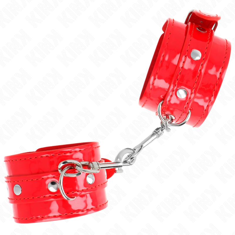 KINK - MUÑEQUERAS CON TACHUELAS ROJO AJUSTABLE 23-33 CM - Imagen 3