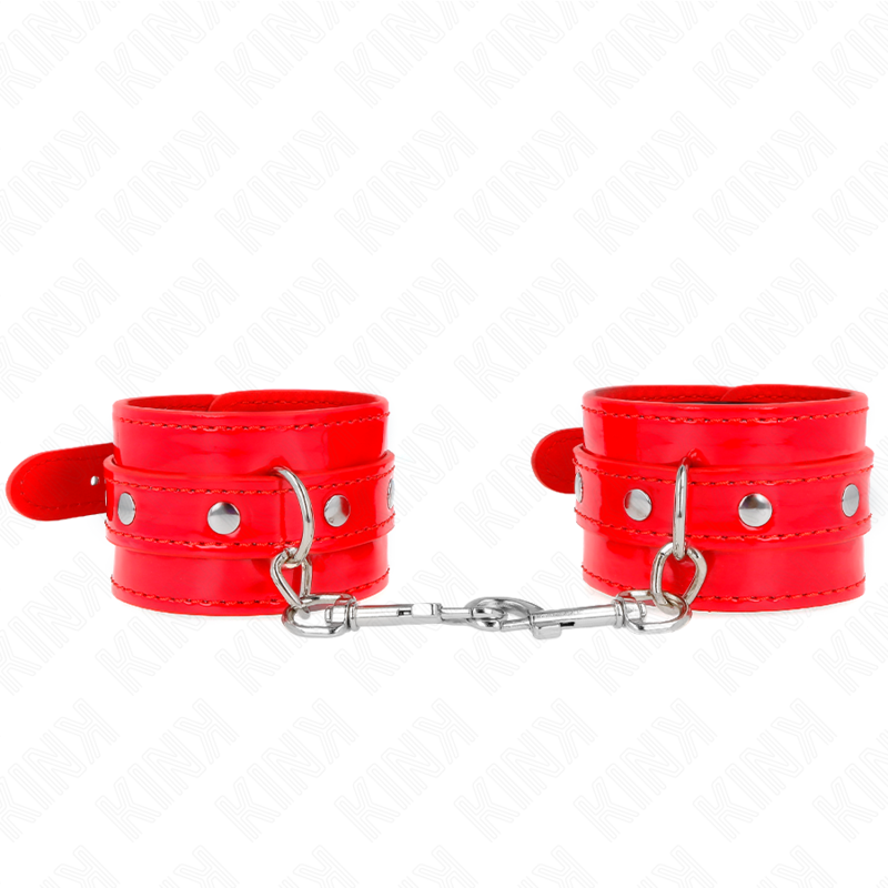 KINK - MUÑEQUERAS CON TACHUELAS ROJO AJUSTABLE 23-33 CM - Imagen 2