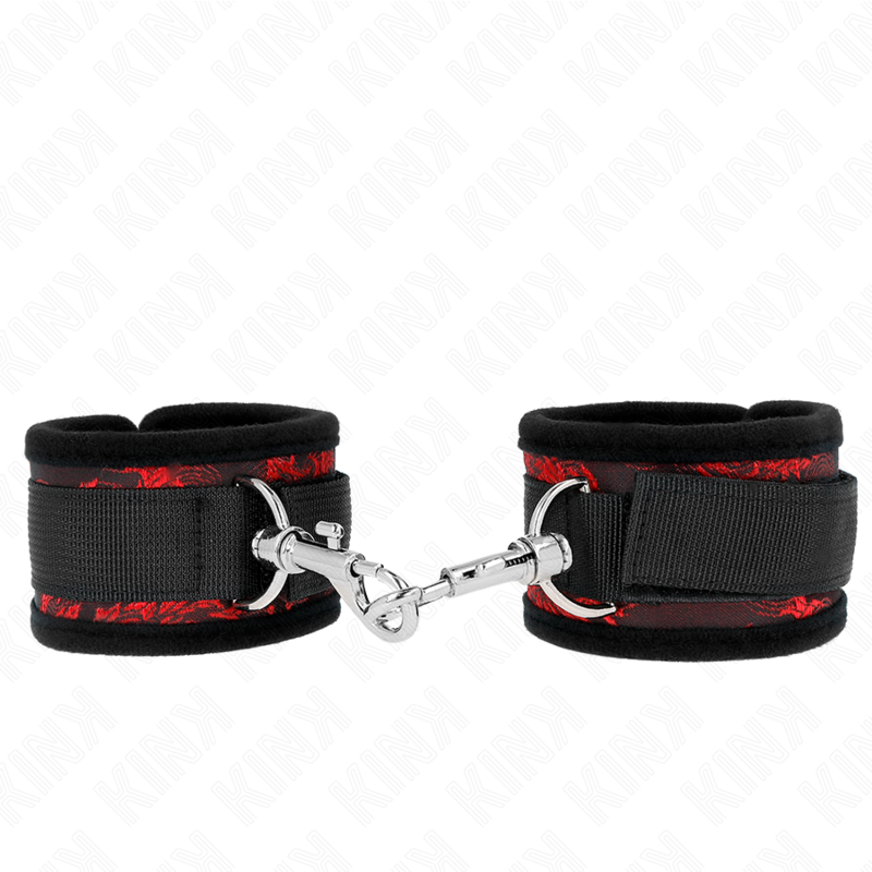 KINK - MUÑEQUERAS DISEÑO ESCÁNDALO ROJO-NEGRO - Imagen 2