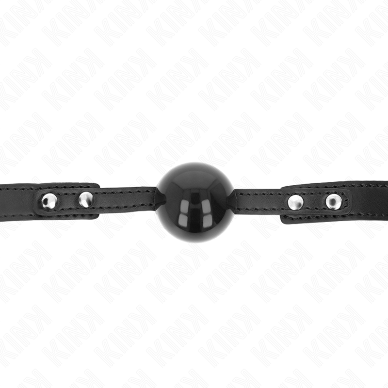 KINK - MORDAZA DE BOLA 4 CM SUAVE DE TPE MODELO 3 60 x 2 CM AJUSTABLE 37-52 CM - Imagen 3