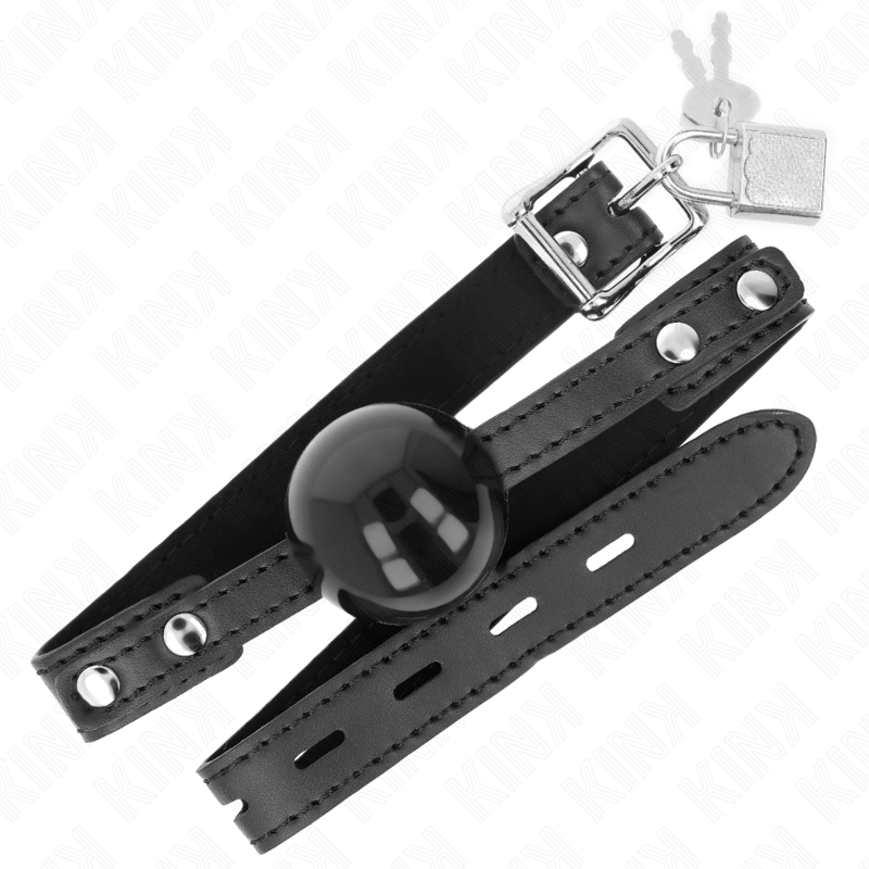 KINK - MORDAZA DE BOLA 4 CM SUAVE DE TPE MODELO 3 60 x 2 CM AJUSTABLE 37-52 CM - Imagen 2