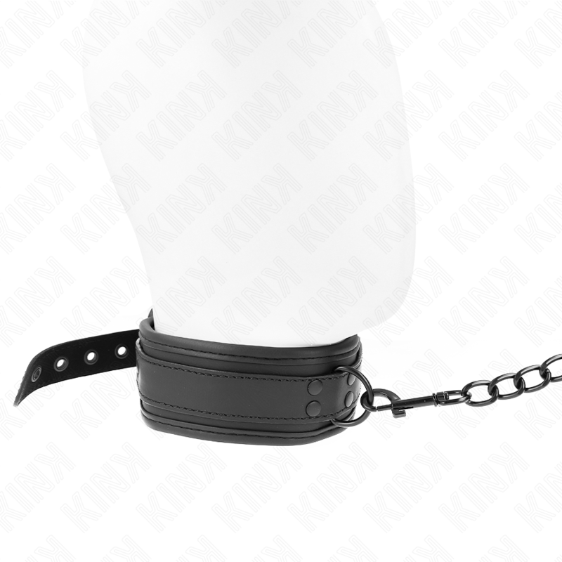 KINK - COLLAR CON CORREA 78 CM BONDAGE DE NEOPRENO MODELO 1 AJUSTABLE 37.5 X 49.5 CM - Imagen 4