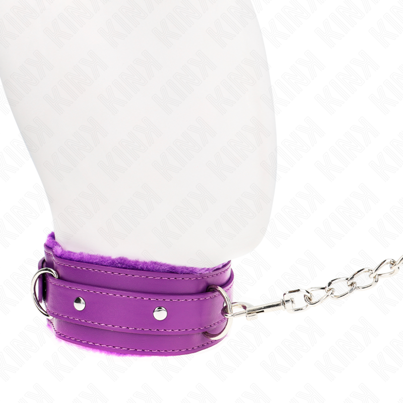 KINK - COLLAR CON CORREA 65 CM CON RESTRICCIONES MORADO AJUSTABLE 36-42 CM X 5.5 CM - Imagen 4