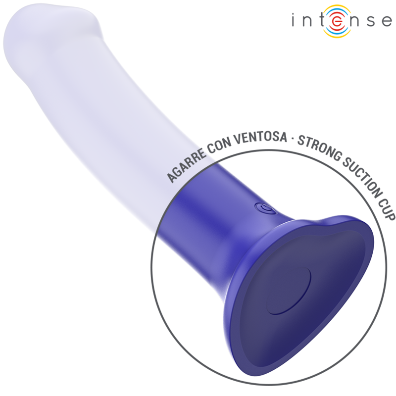 INTENSE - VICTORIA VIBRADOR CON VENTOSA 10 VIBRACIONES AZUL OSCURO CONTROL REMOTO - Imagen 4