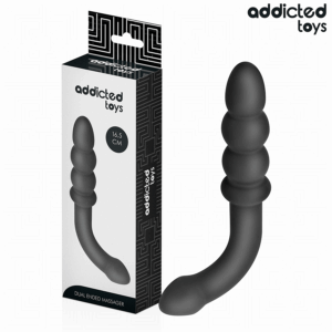 ADDICTED TOYS - MASAJEADOR ANAL DOBLE SILICONA 16,5 CM