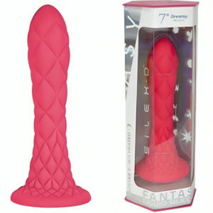 SILEXD - DREAMY DILDO FANTASY SILICONA LIQUIDA TERMOREACTIVO FUCSIA 18.5 CM