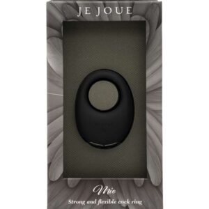 JE JOUE - MIO ANILLO PARA EL PENE VIBRADOR FUERTE Y FLEXIBLE NEGRO