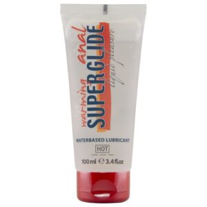 HOT - ANAL SUPERGLIDE WARMING LIQUID PLEASURE LUBRICANTE ANAL BASE AGUA EFECTO CALOR 100 ML