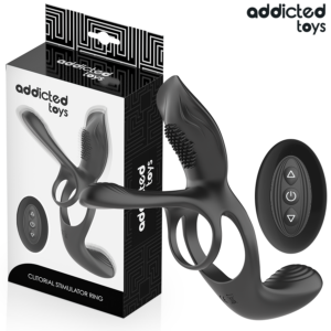 ADDICTED TOYS - ANILLO DOBLE PARA EL PENE CON ESTIMULADOR DE CLÍTORIS
