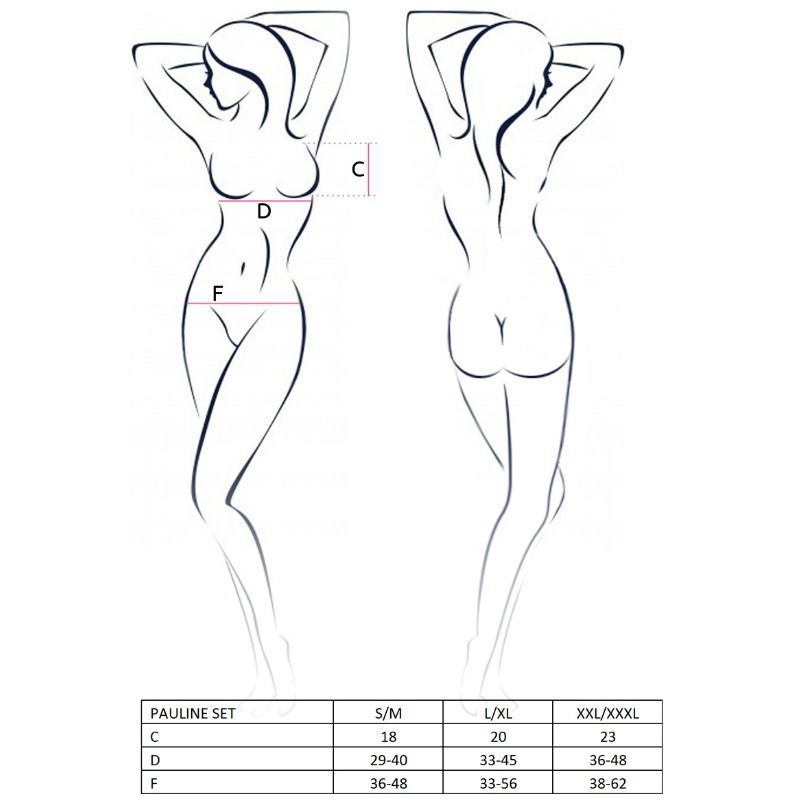 PASSION - WOMAN PAULINE SET 3 PIEZAS TALLA S/M - Imagen 3