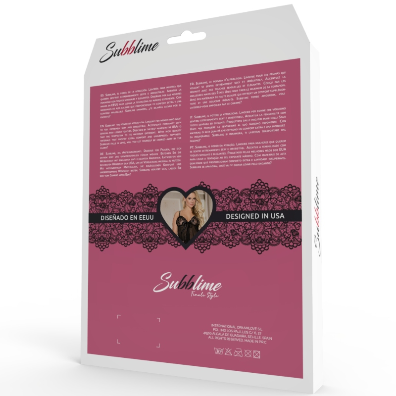 SUBBLIME - CORSET ENCAJE CENTRAL L/XL - Imagen 4