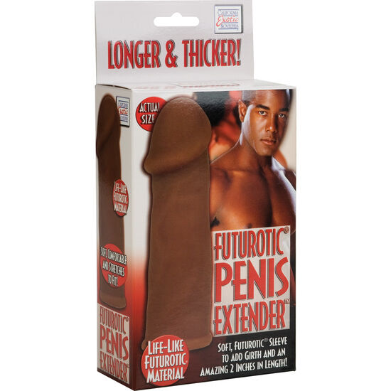 CALEXOTICS - FUTUROTIC FUNDA EXTENSIÓN PENE MARRÓN - Imagen 2
